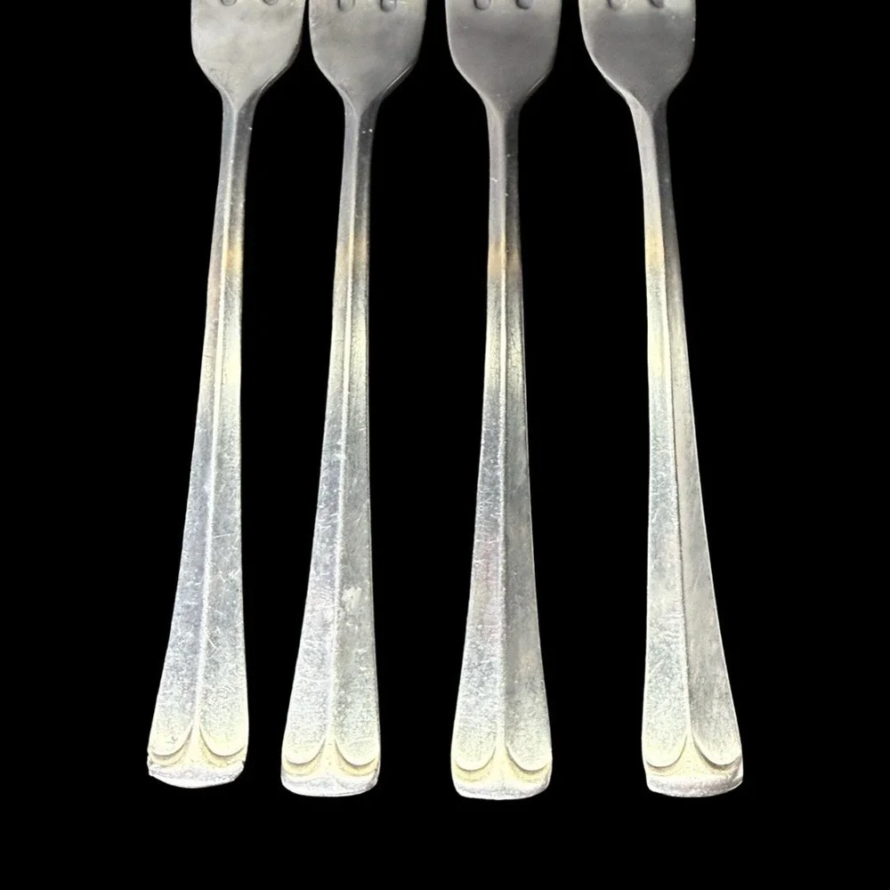EKCO ETERNA Colonial Richmond 3 Prong Stainless Steel Dinner Forks Lot Of 8